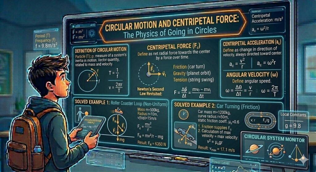 ircular Motion and Centripetal Force
